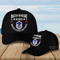Custom Name US Air Force Master Sergeant Retired Baseball Cap