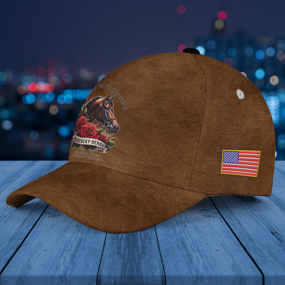 Kentucky Derby 150th Anniversary Baseball Cap