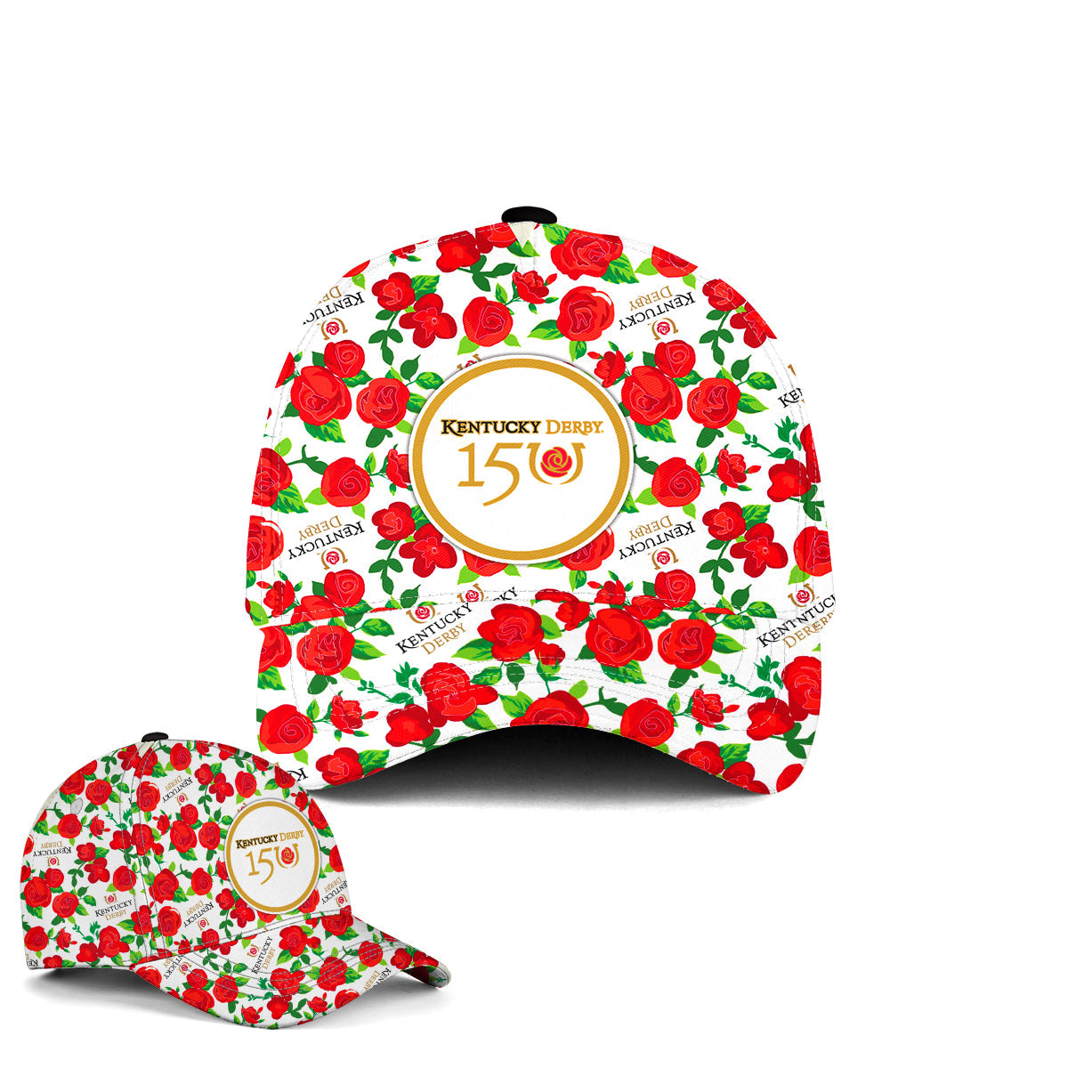 Kentucky Derby Winners Circle Roses Baseball Cap