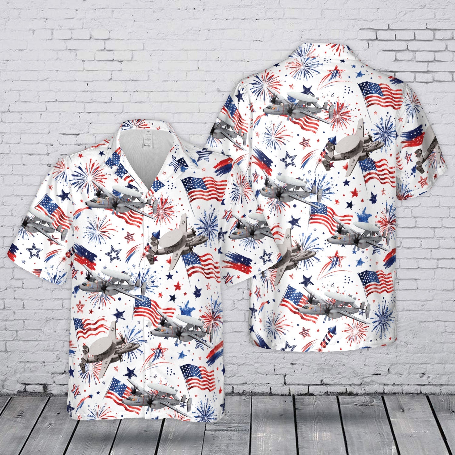 US Air Force Northrop Grumman E-2 Hawkeye 4th July 250th Anniversary 1776-2026 Hawaiian Shirt