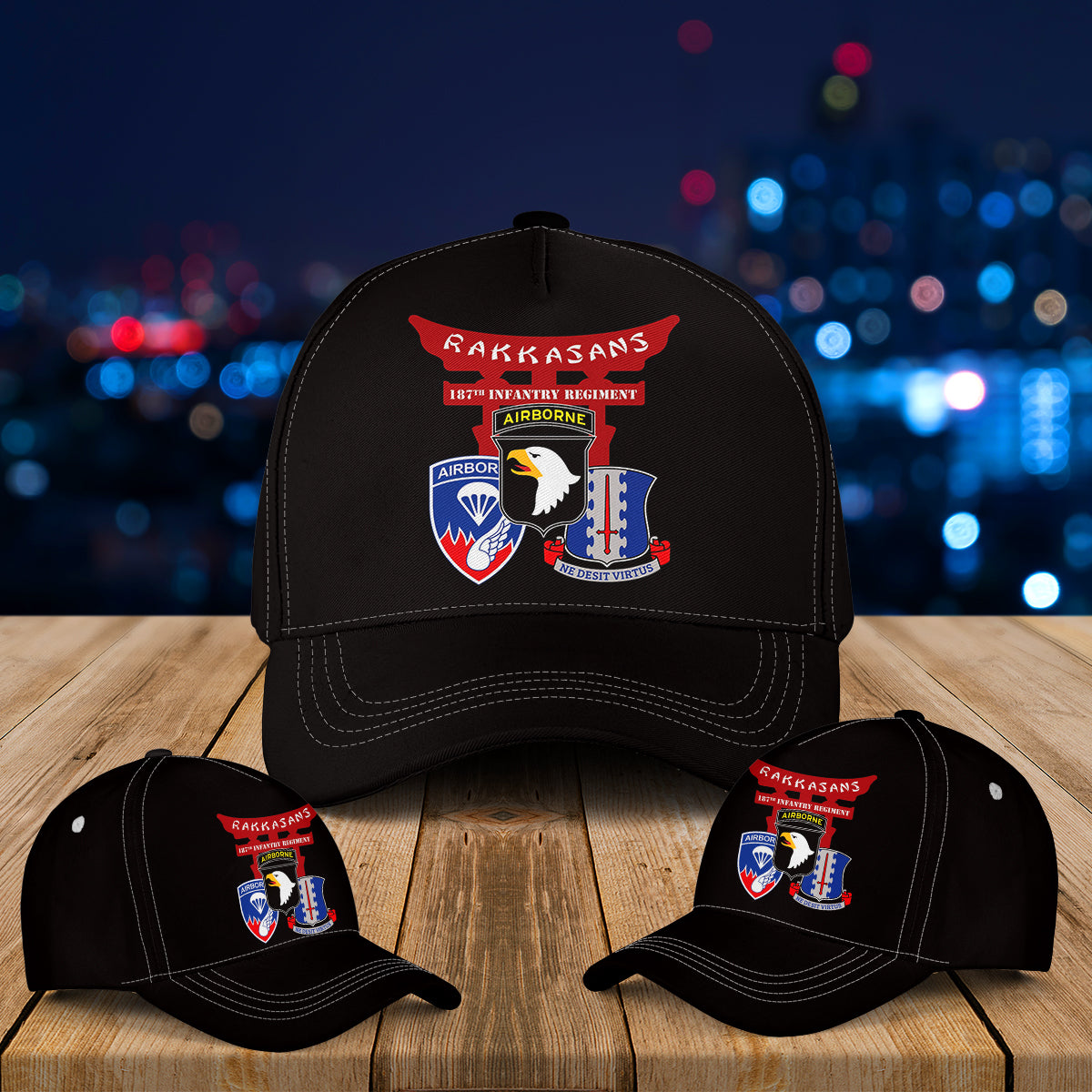 US Army 187th Infantry Regiment Rakkasans 101st Airborne Division Baseball Cap