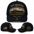 USS Saratoga CV-3 Baseball Cap The First Lady Of The Fleet Veteran Hat