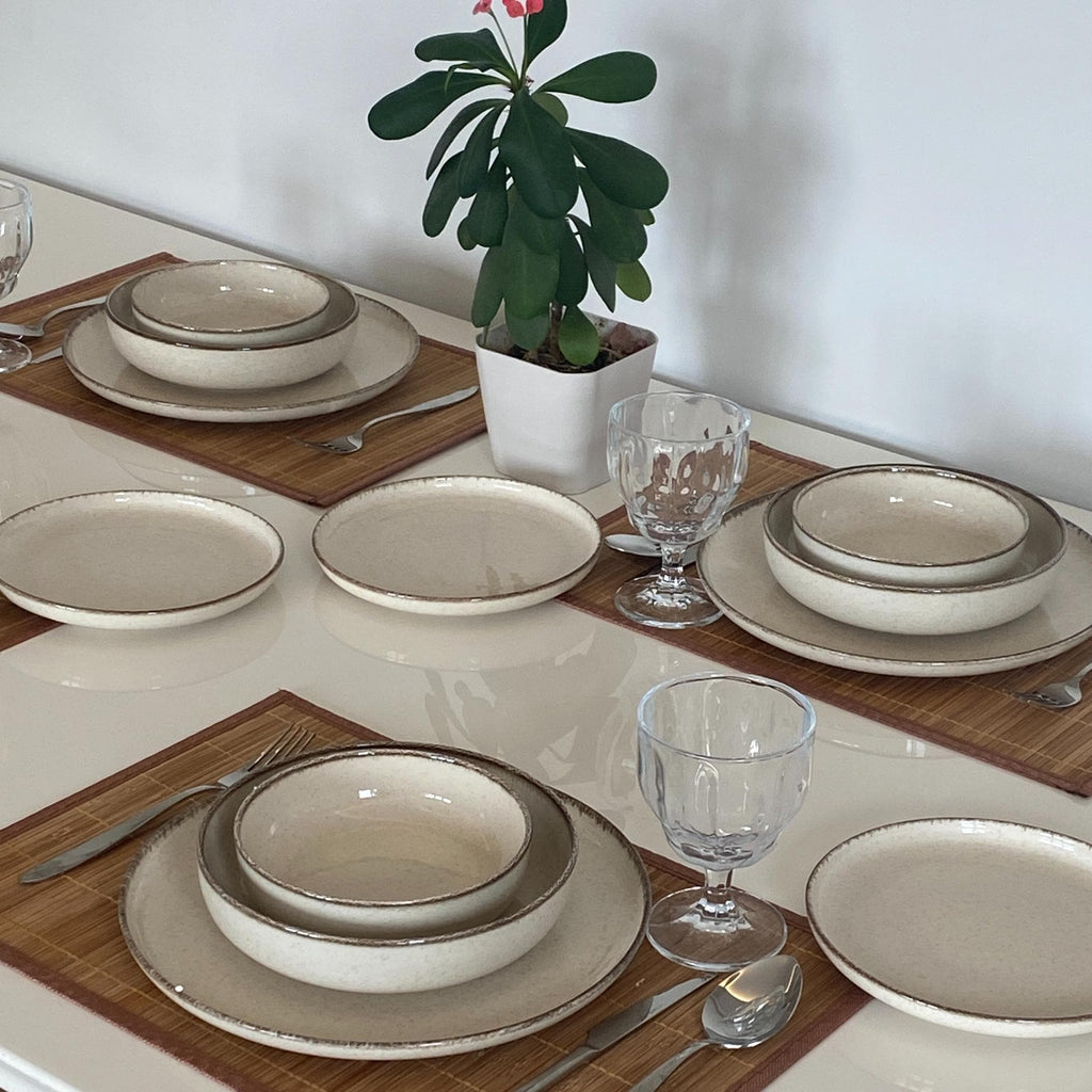 Green Porcelain Dinnerware Set: Table Setting For 1-12 Persons