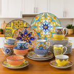 Porcelain dinnerware set – 16/32/48 pieces including plates, bowls and cups