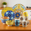 Jasmin Porcelain Dinnerware Set – 16/32/48 Pc Plates, Bowls & Mugs