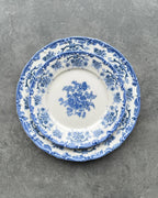 Porcelain Dinnerware Set Antique Green 24-piece | 6 Person Premium Floral Plates & Bowls