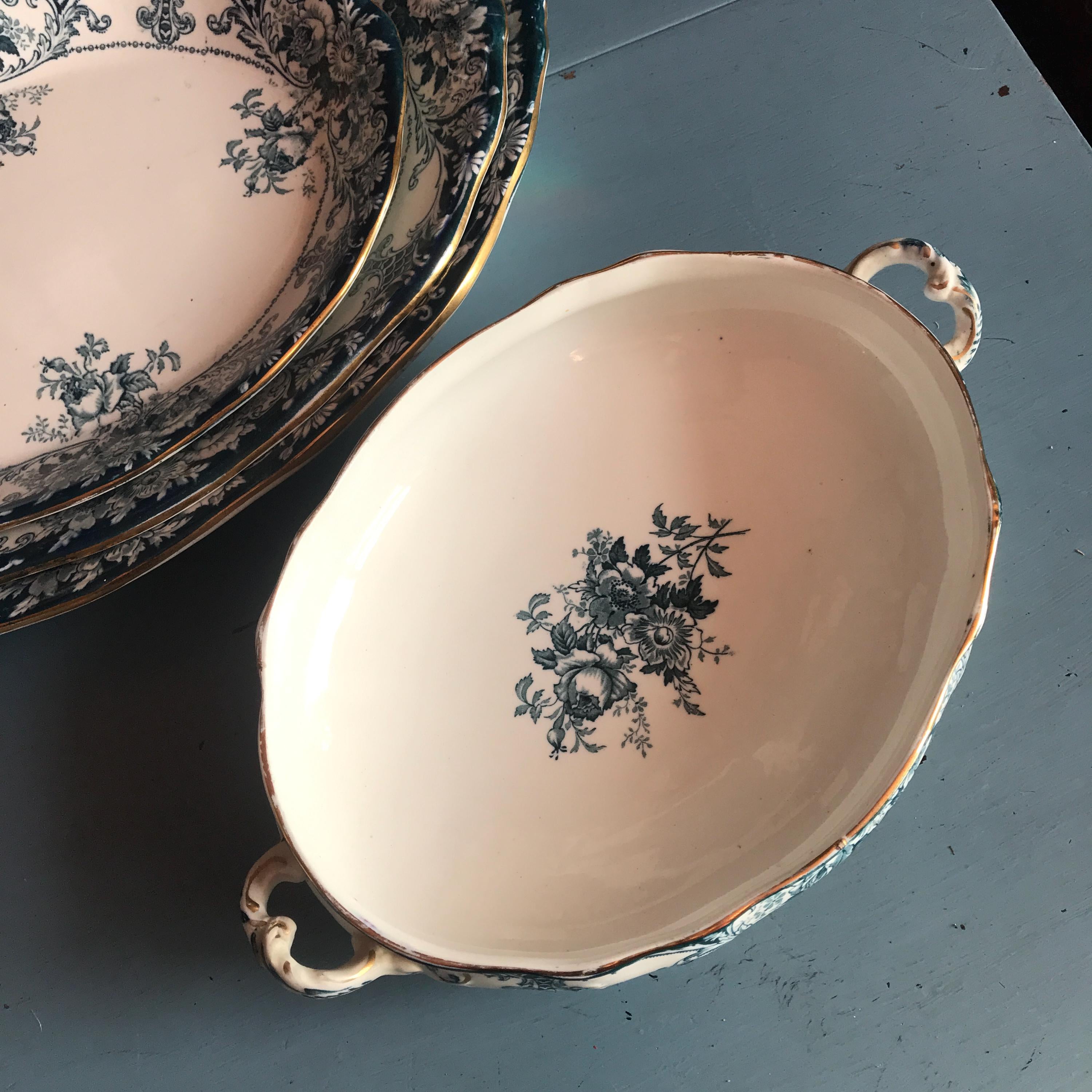 Antique J. H. W & Sons Hanley ‘belmont’ Dinner Service