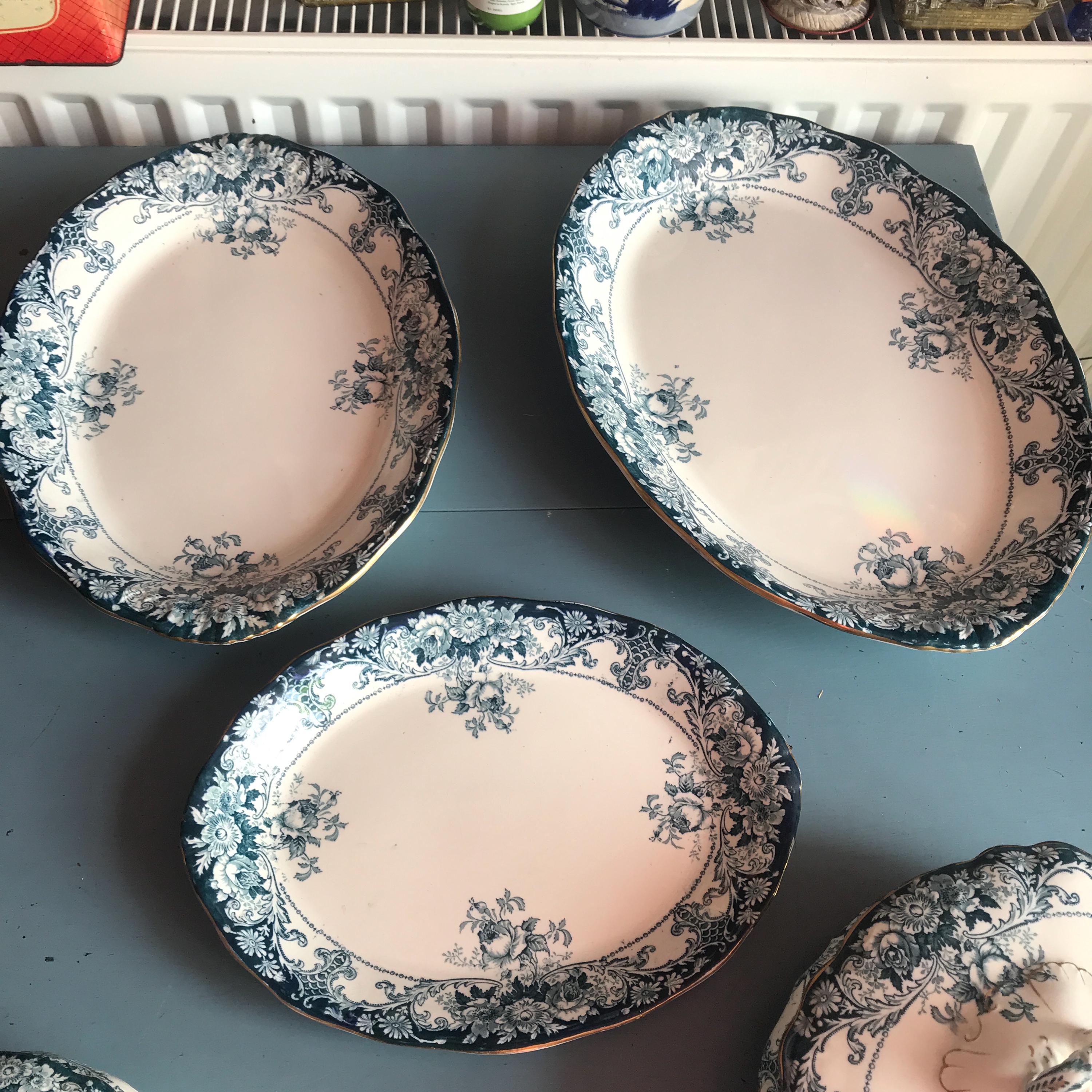 Antique J. H. W & Sons Hanley ‘belmont’ Dinner Service
