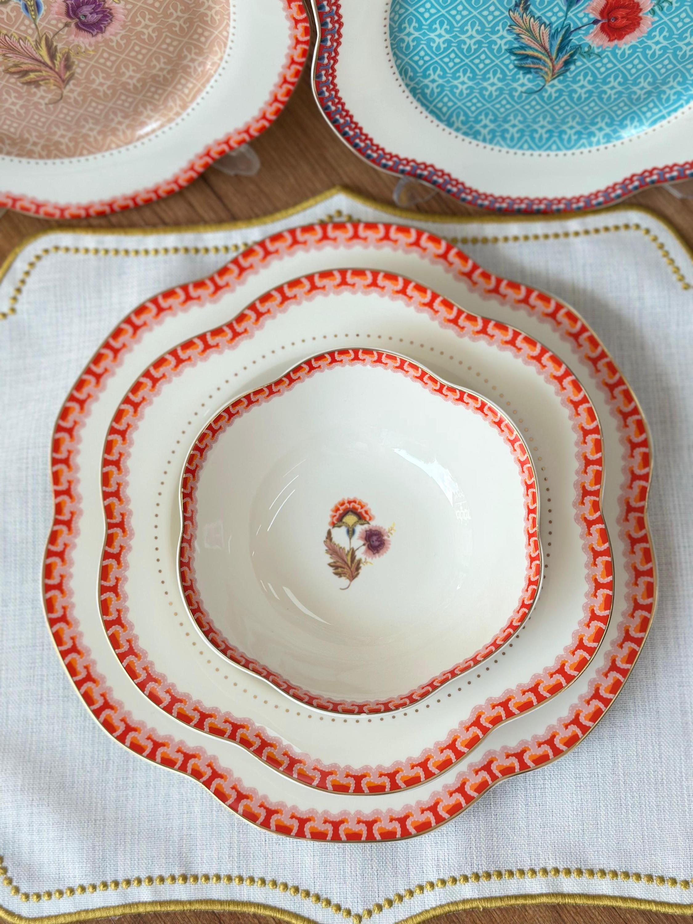 Porcelain Dinnerware Set For 6 People 24 Pieces | Porio Elegant Tableware
