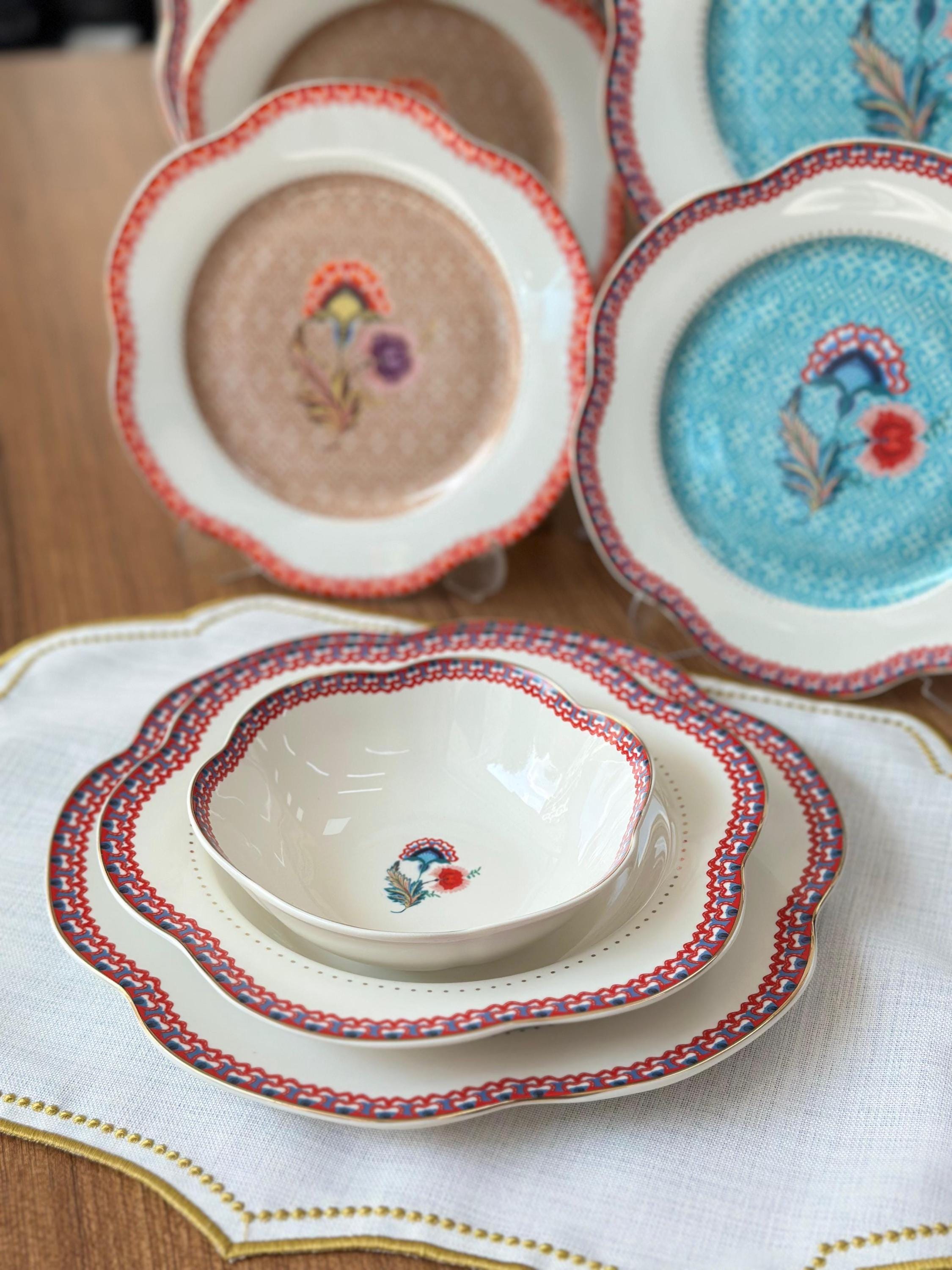 Porcelain Dinnerware Set For 6 People 24 Pieces | Porio Elegant Tableware