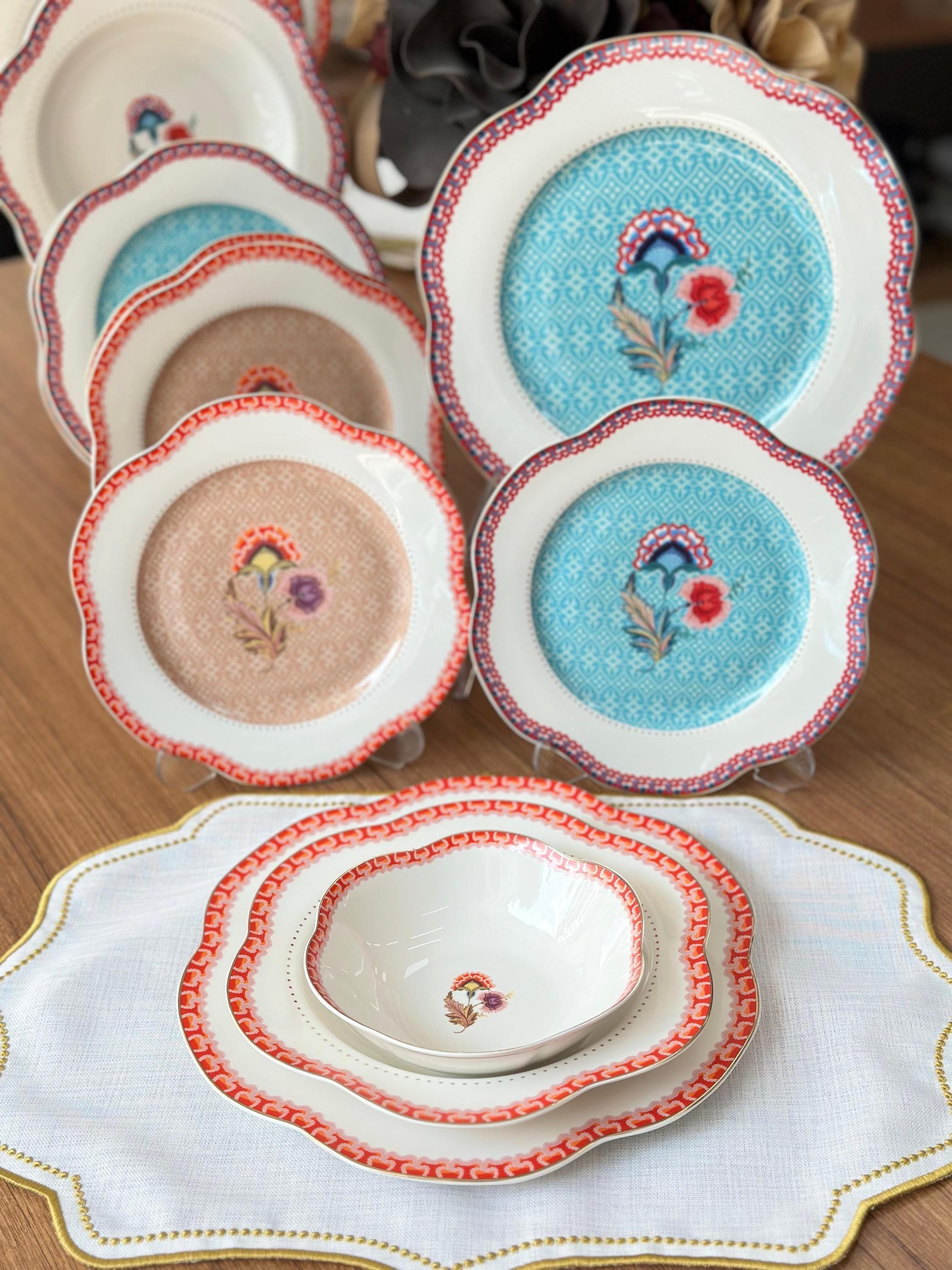 Porcelain Dinnerware Set For 6 People 24 Pieces | Porio Elegant Tableware