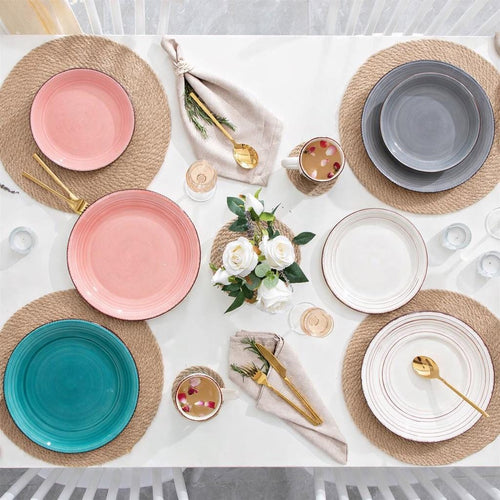 Assorted Porcelain Dinnerware Set – 16/32/48 Pc Vintage Plates, Bowls & Mugs