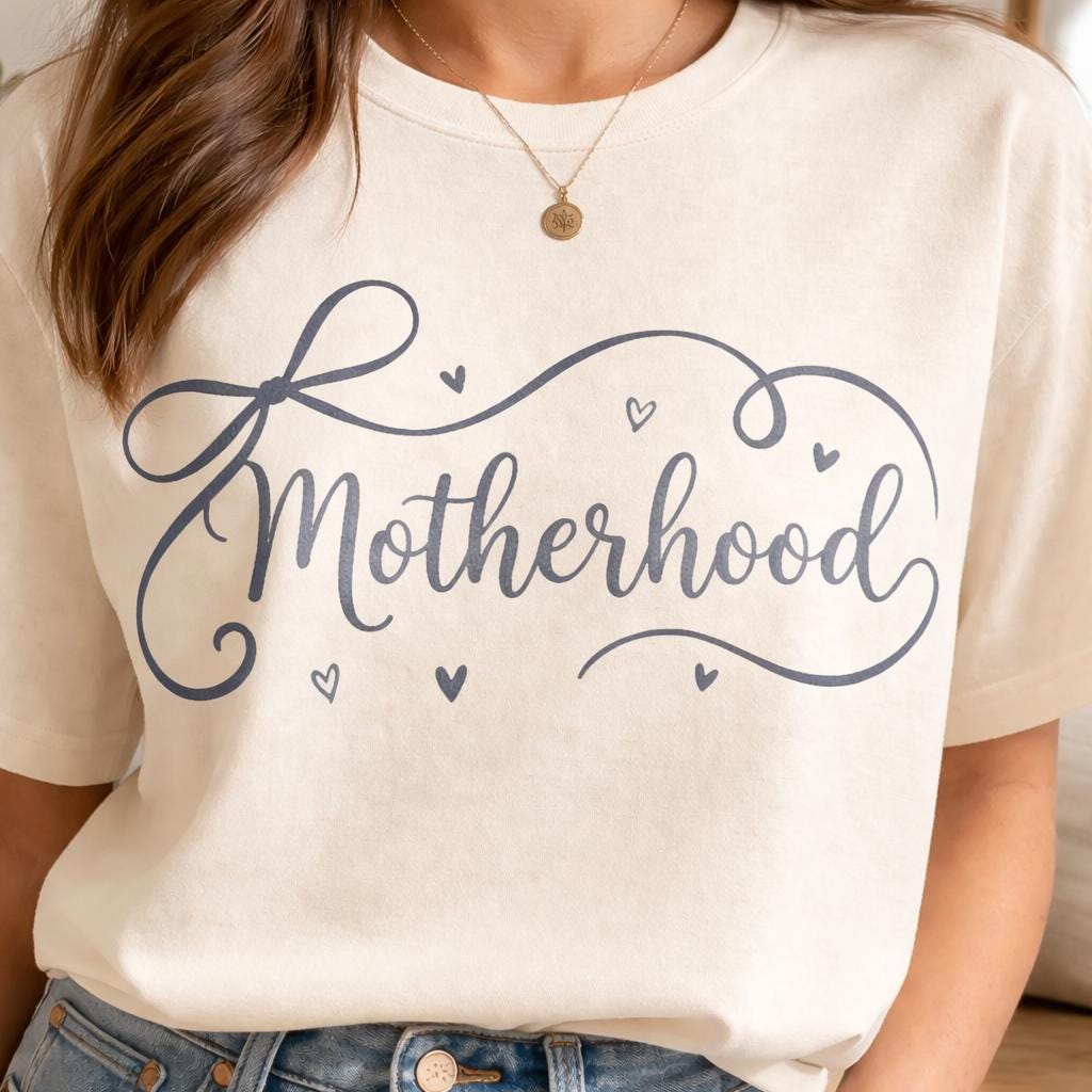 Motherhood Shirt, Mom Life Tee, Cute Mama Gift, Minimalist Script T-Shirt, Mother's Day Gift, Mom Shirt, Aesthetic Mom Tee