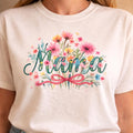 Mama Floral Shirt, Light Blue Mom Tee, Cute Mom Gift, Aesthetic Mama Shirt, Mothers Day Gift, Soft Pastel Flower Tee
