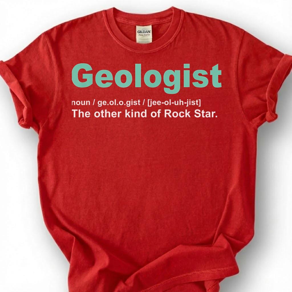 Geologist The Other Kind Of Rock Star Shirt, Geology Definition Humor Tee, Earth Science Pun T-Shirt, Rockhound Mineral Collector Gift