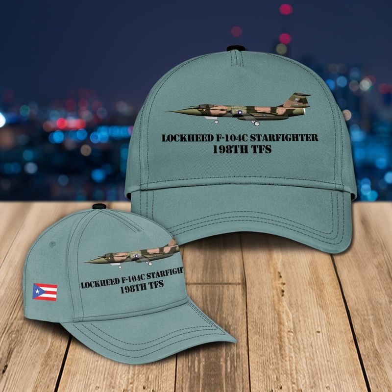 Puerto Rico Air National Guard Lockheed F-104C Starfighter 198th TFS Baseball Cap